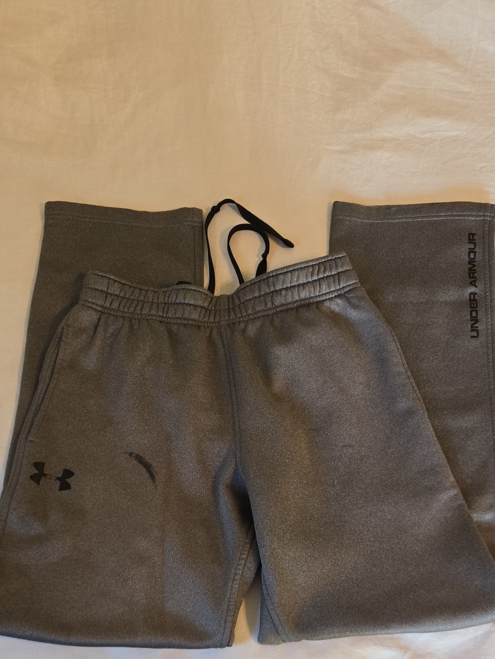 Under Armour Boys' Charcoal Gray Fleece Joggers